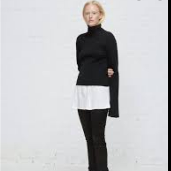 Ann Demeulemeester Sweaters - ANN DEMEULEMEESTER BUTTON TURTLENECK SWEATER